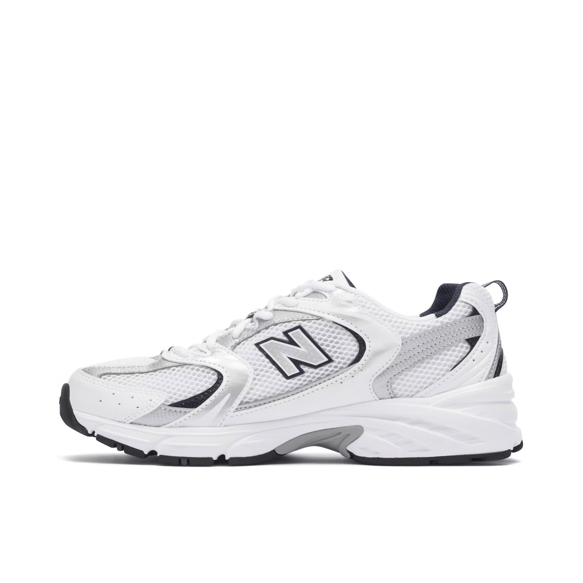 New Balance 530 White Silver Navy