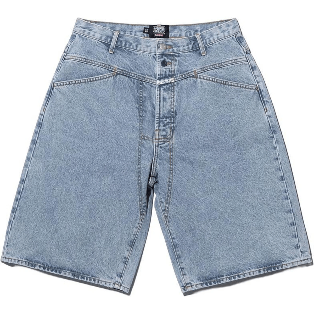Supreme Marithé + François Girbaud X-Seam Baggy Denim Short Lavato Indaco