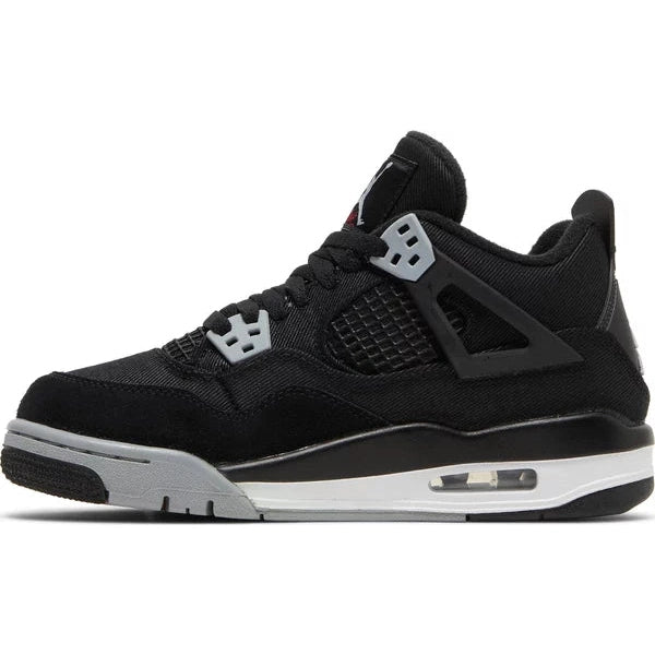 Jordan 4 Retro Black Canvas (GS)