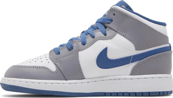 Jordan 1 Mid True Blue Cement (GS)