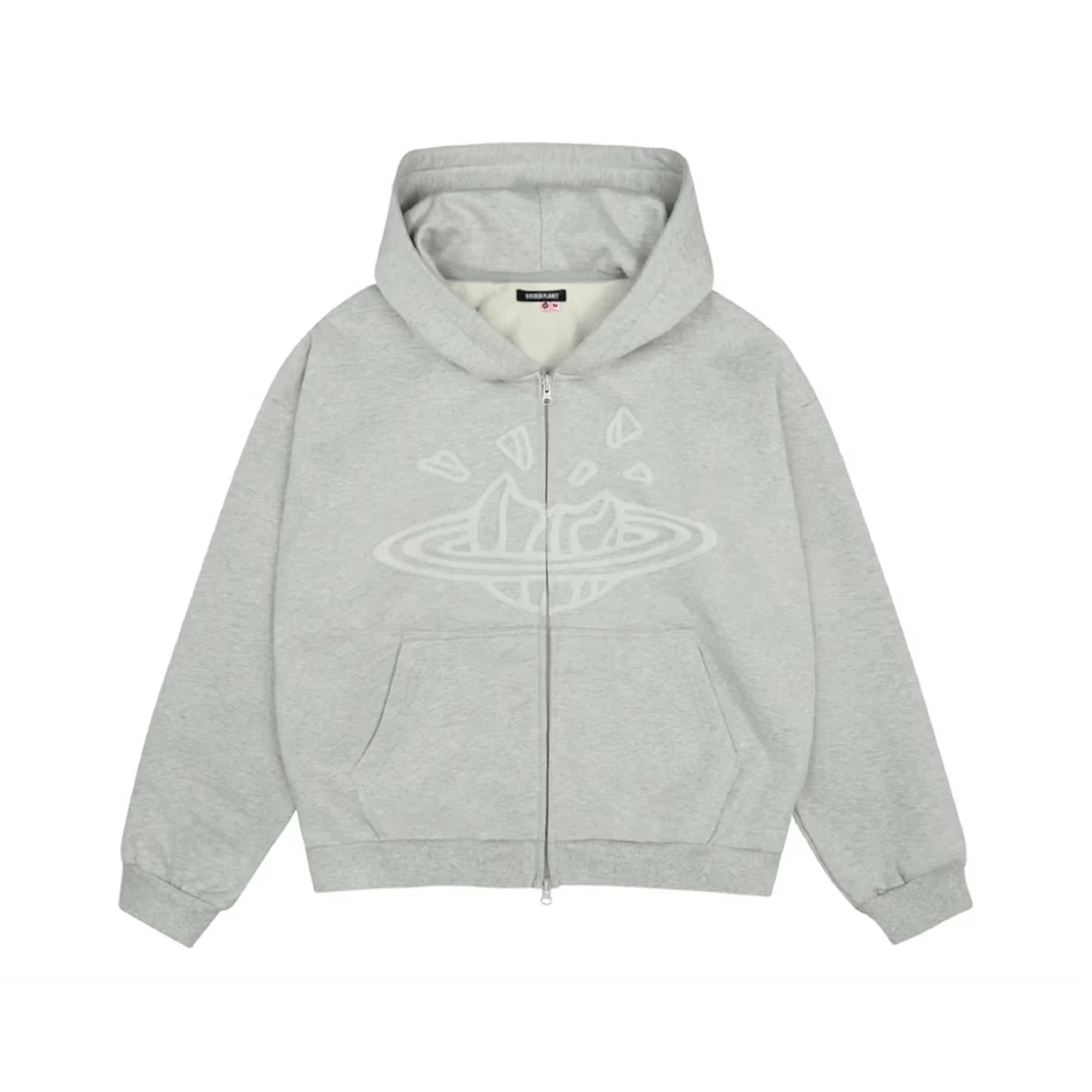 Broken Planet Broken Planet Zip Up Hoodie Ash Heather Grey