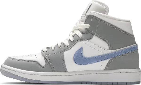 Jordan 1 Mid Wolf Grey Alluminio (Donna)