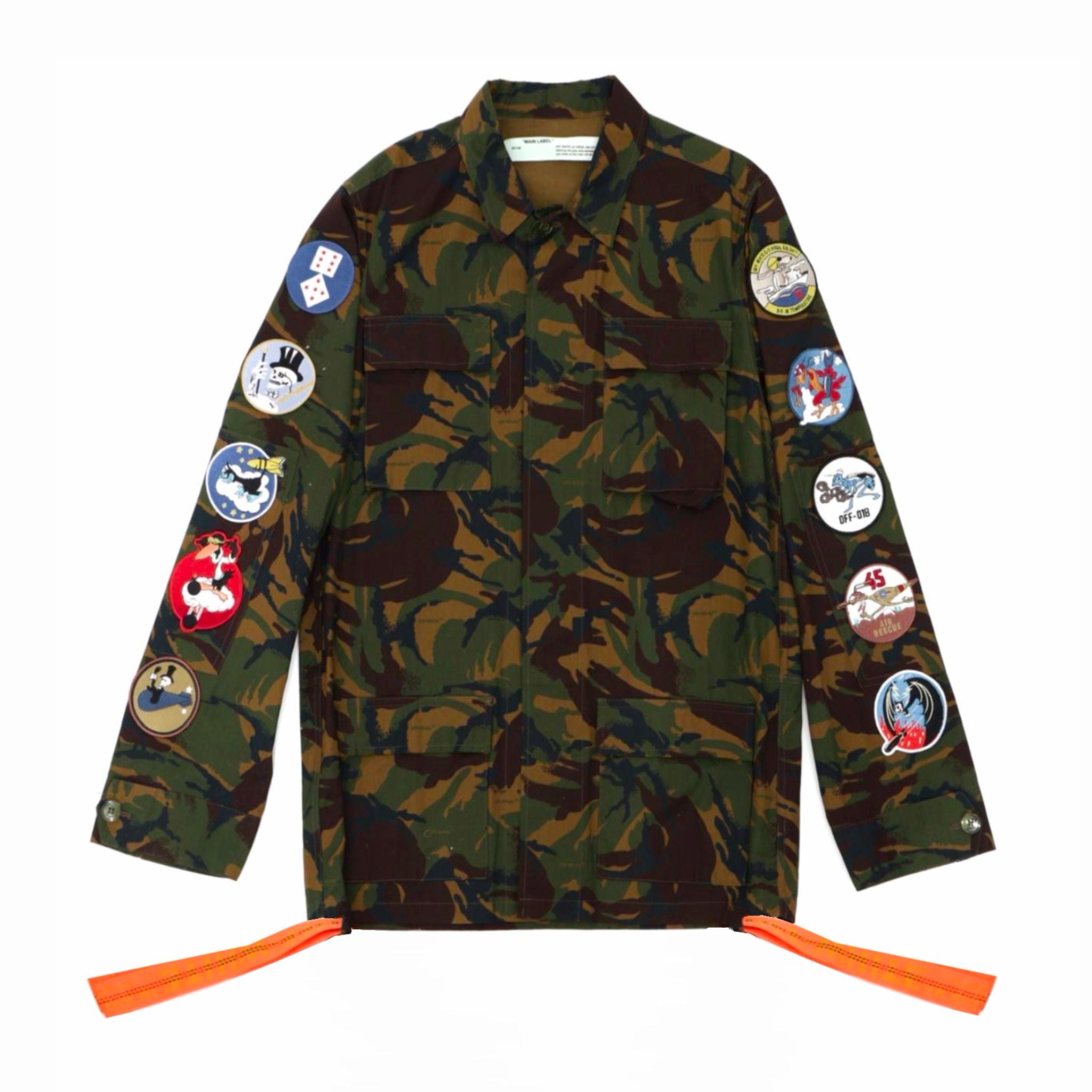 Off White Camoflage Arrows Patch sleeves