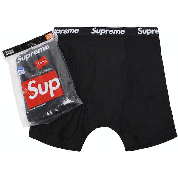 Supreme Hanes Boxer Briefs Pack of 1 Black