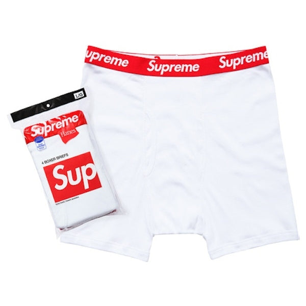 Supreme Hanes Boxer Briefs Pack of 1 White