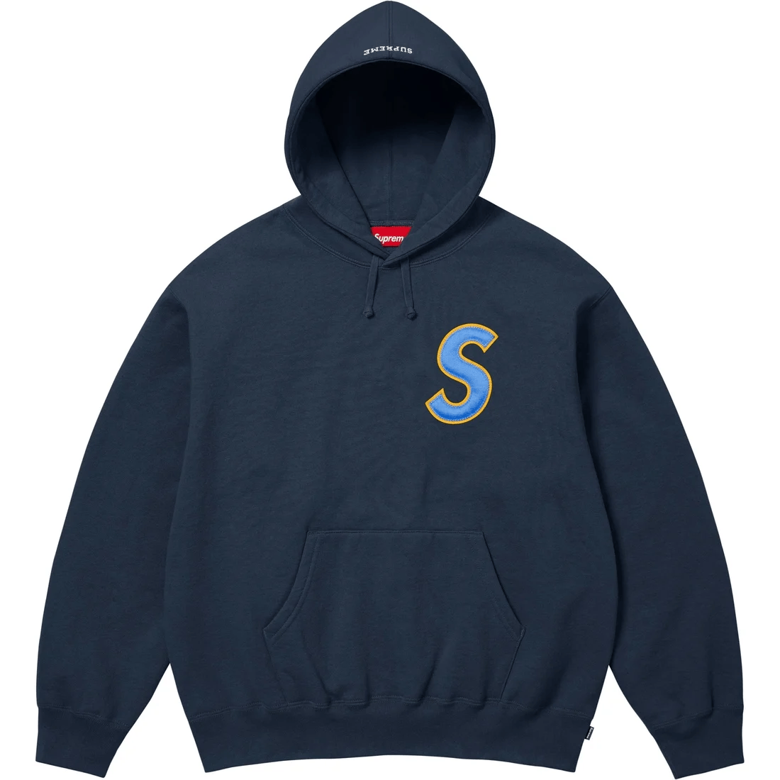 Supreme S Logo Hooded Sweatshirt (SS25) Navy
